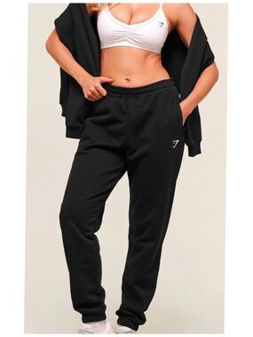 Gymshark Black Women's Track Joggers Size M